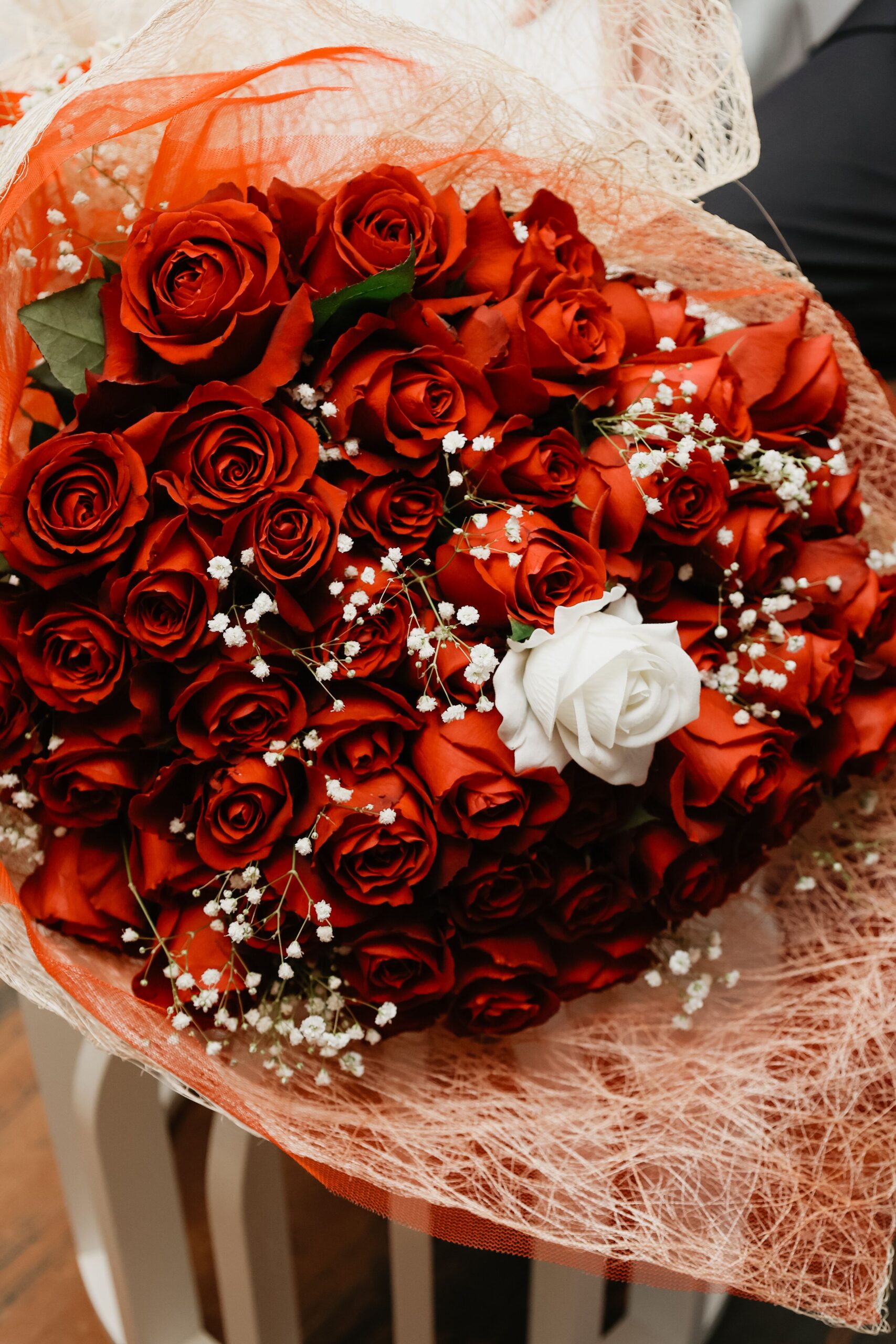 Rosas para boda de lujo en crucero